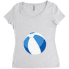 Blue Beachball Baby Boy Women's Triblend Scoop T-shirt