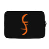 helix of heroes funny retro sci fi superhero symbol cool logo Laptop sleeve