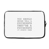 psychopath Laptop sleeve