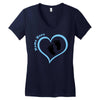Baby Boy with Heart Any Name Customized Women's V-Neck T-Shirt
