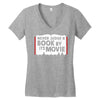 never judge a book by its movie Women's V-Neck T-Shirt