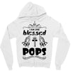 I Am One Blessed Pops Zipper Hoodie