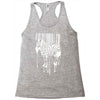 banksy street art zebra bar code Racerback Tank