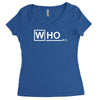 doctor who m.d   vintage retro tv show fan dr Women's Triblend Scoop T-shirt