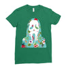scream floral Ladies Fitted T-Shirt