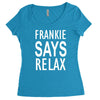 frankie says relax retro vintage Women's Triblend Scoop T-shirt