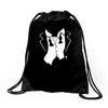tuxedo after party Drawstring Bags