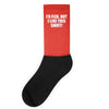 i'd flex but i like this shirt Socks