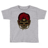 american football skull Toddler T-shirt