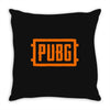 Pubg Logo Throw Pillow