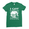 99 problems   fishin' solves all of em Ladies Fitted T-Shirt