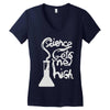 science gets me high Women's V-Neck T-Shirt