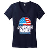 johnson hanks 2020 Women's V-Neck T-Shirt