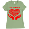 autism mom my heart Ladies Fitted T-Shirt