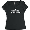 trust me, i'm mexican   spanish latino mexico mexicano text pride tee Women's Triblend Scoop T-shirt