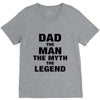 Dad The Man The Myth The Legend - Son Of A Legend Family Matching V-Neck Tee
