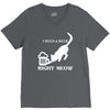 i need a beer right meow V-Neck Tee