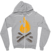 camp &amp; bonfire Zipper Hoodie