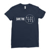 save the manual transmissions (stick shift) Ladies Fitted T-Shirt