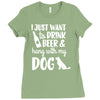 i just want to drink beer &amp; hang with Ladies Fitted T-Shirt