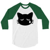 sad cat 3/4 Sleeve Shirt