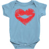 lip print heart Baby Onesie