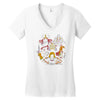 battle of the masters Women's V-Neck T-Shirt
