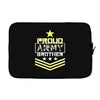 military, proud us army brother veteran u Laptop sleeve