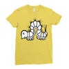 white Ladies Fitted T-Shirt