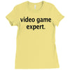 video game expert t shirt 3xl funny xbox ps3 nerdy geeky wii cod snipe Ladies Fitted T-Shirt