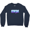 swim like a girl neon Crewneck Sweatshirt