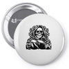 evil skull humor Pin-back button