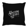scary type Throw Pillow