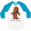 hug a wookiee 3/4 Sleeve Shirt