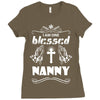 I Am One Blessed Nanny Ladies Fitted T-Shirt