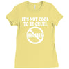 it's not cool to be cruel no bullies Ladies Fitted T-Shirt