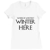 Winter (f80) Ladies Fitted T-Shirt