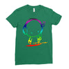 colorful music man Ladies Fitted T-Shirt