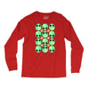 sad alien and daisy nineties grunge pattern Long Sleeve Shirts