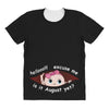 August Peeking Out Baby Girl All Over Women's T-shirt