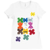 puzzled Ladies Fitted T-Shirt