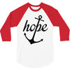 hope anchor religious 3/4 Sleeve Shirt