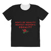 Men's of Quality Respect Women's Equality All Over Women's T-shirt