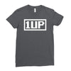 1 up funny video game Ladies Fitted T-Shirt
