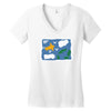 rose's green Women's V-Neck T-Shirt