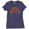 vampire lips Ladies Fitted T-Shirt