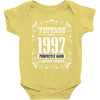 vintage made in 1997 perfectly aged a living legend Baby Bodysuit