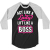 lady lift like a boss 3/4 Sleeve Shirt