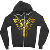 Phoenix Tribal Bird Zipper Hoodie