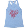 valentines day hearts Racerback Tank